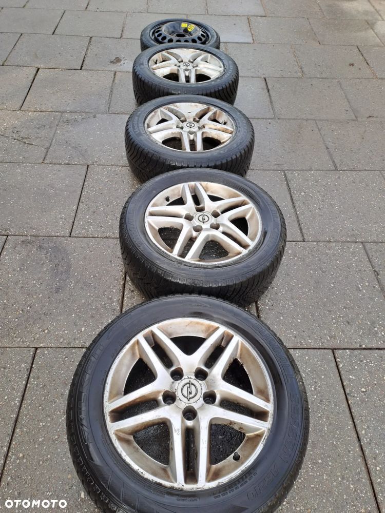 Opel Vectra C komplet alumfelg z oponami zima 215/55 R16 5x110 - 1