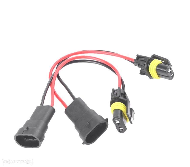 FICHAS CABOS ADAPTADOR FARÓIS NEVOEIRO HB4/9006 - H8/H11 - 2