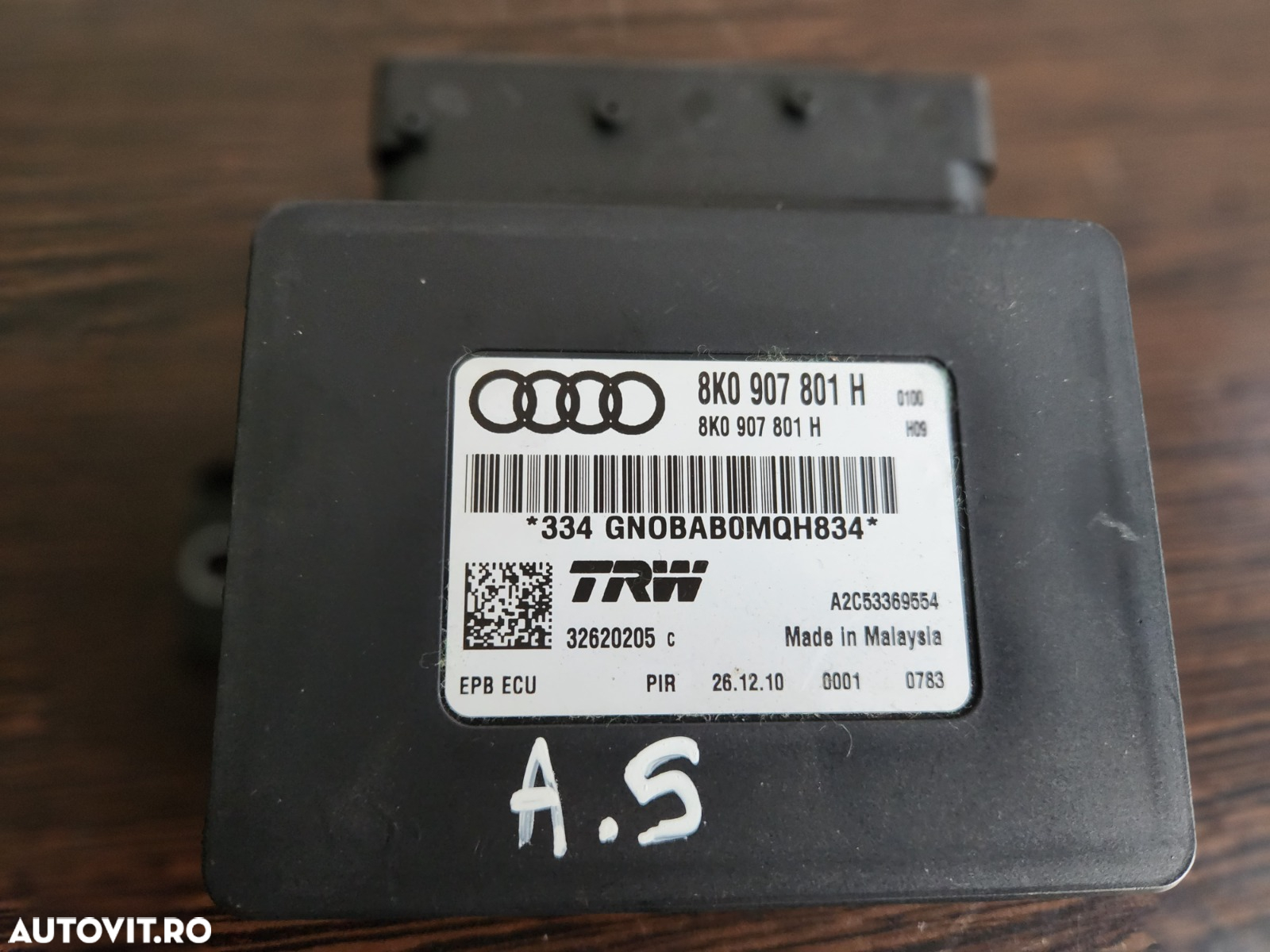 Modul Calculator Frana De Mana Audi A4 B8 A5 An 2007-2008-2009-2010-2011-2012-2013-2014-2015 Cod 8K - 5