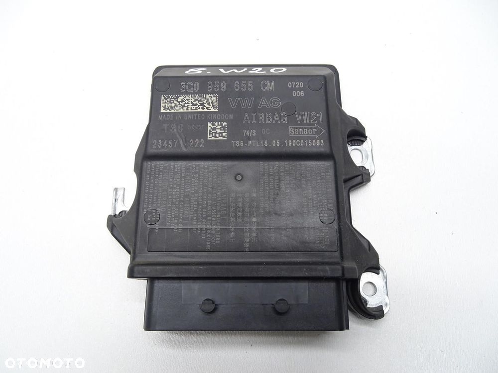 MODUŁ STEROWNIK SENSOR AIRBAG 3Q0959655CM SKODA OCTAVIA III LEON III - 1