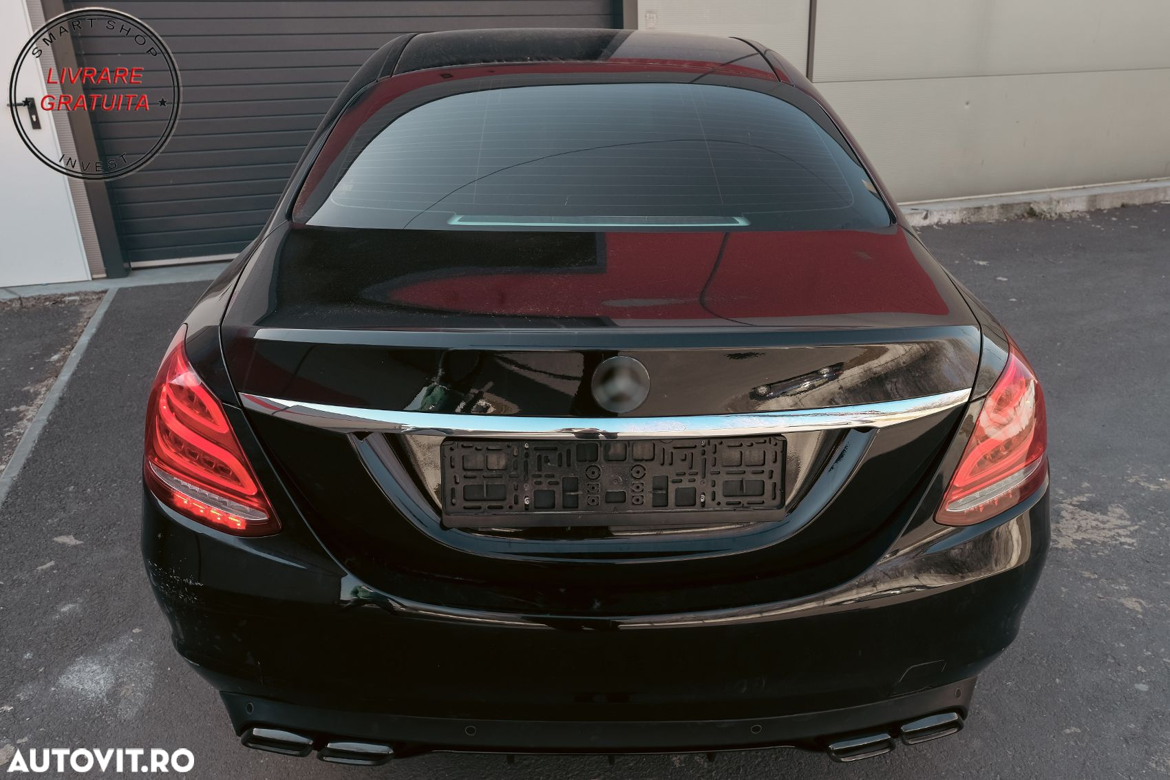 Difuzor Bara Spate Mercedes C-Class W205 S205 (2014-up) C63 Design pentru Bara Sta- livrare gratuita - 21