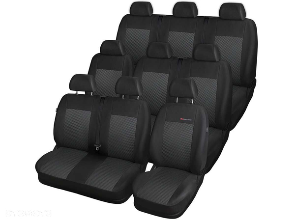 100% DOPASOWANE Pokrowce Volkswagen Transporter T5 / T6 9 osobowy