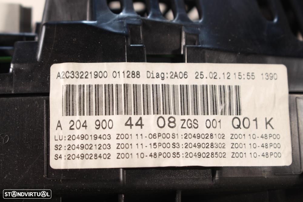 Quadrante Mercedes-Benz C-Class (W204)  A2049004408 / A2c33221900 - 9