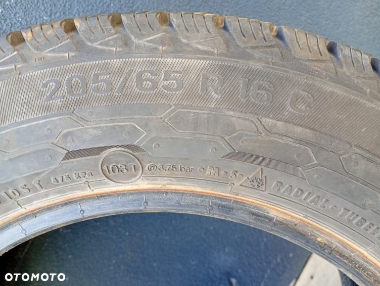 opona zimowa uniroyal snow max 3 205/65r16c 107/105T 8.5mm 2022r - 6