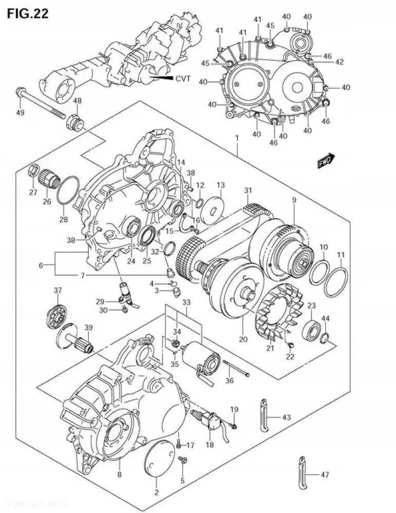 USZCZELNIACZ CVT SUZUKI BURGMAN AN 650 - 3