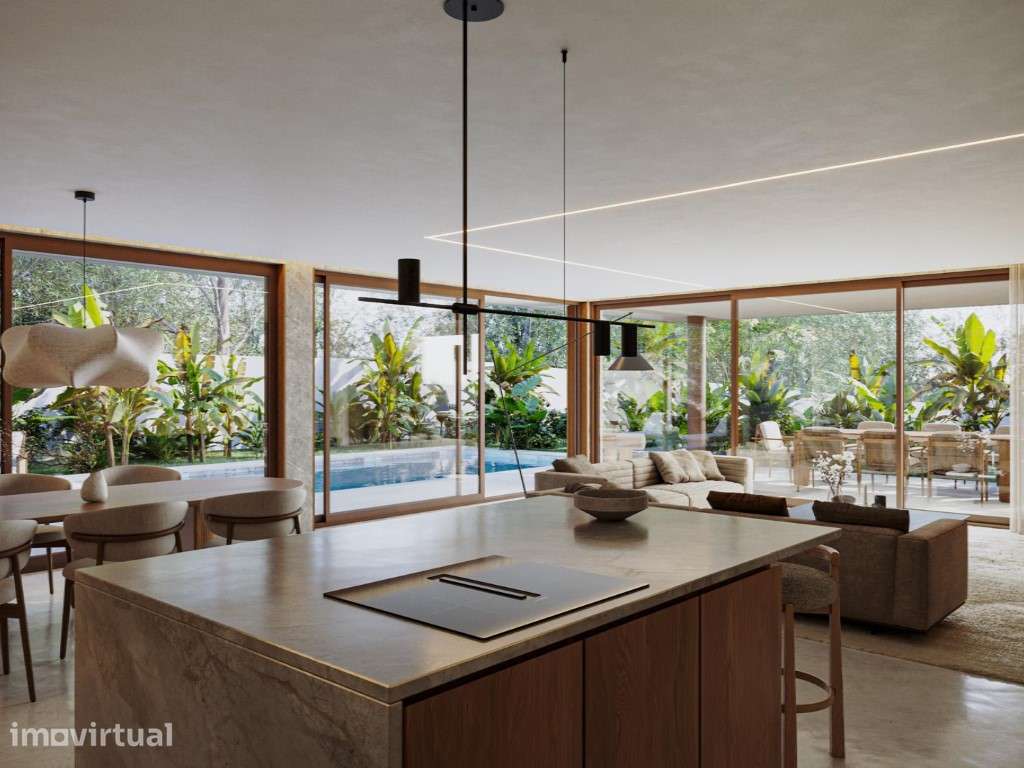 Moradia T3 Térrea de Luxo de 4 Frentes c/ Piscina e Vista Mar | S. ... - Grande imagem: 2/7