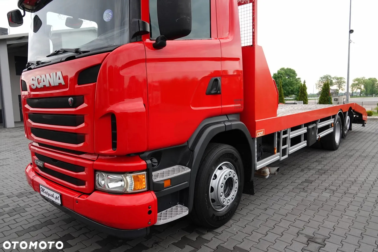 Scania G 360 / 6X2 / LAWETA / POMOC DROGOWA / OŚ SKRĘTNA I PODNOSZONA / NAJAZDY HYDRAULICZNE / WCIĄGARKA / SPROWADZONY - 12