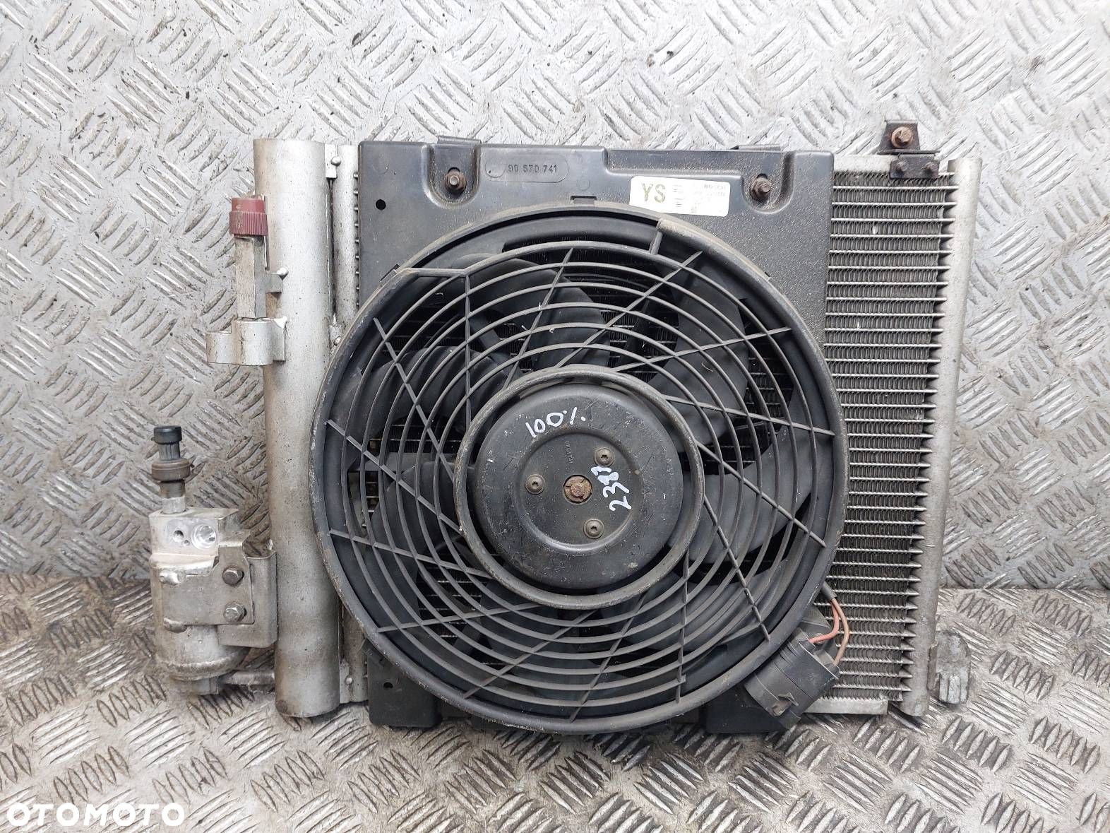 CHŁODNICA KLIMATYZACJI + WENTYLATOR OPEL ZAFIRA A 2.0 DTI 9133342 - 1