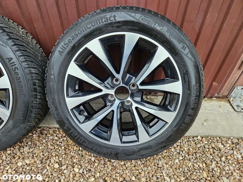 KOŁA FELGI ALUFELGI 16 6,5J ET37 RENAULT CLIO IV V OPONY CAŁOROCZNE 195 55 16 CONTINENTAL ALLSEASONCONTACT 2023 ROK 403001198R - 6