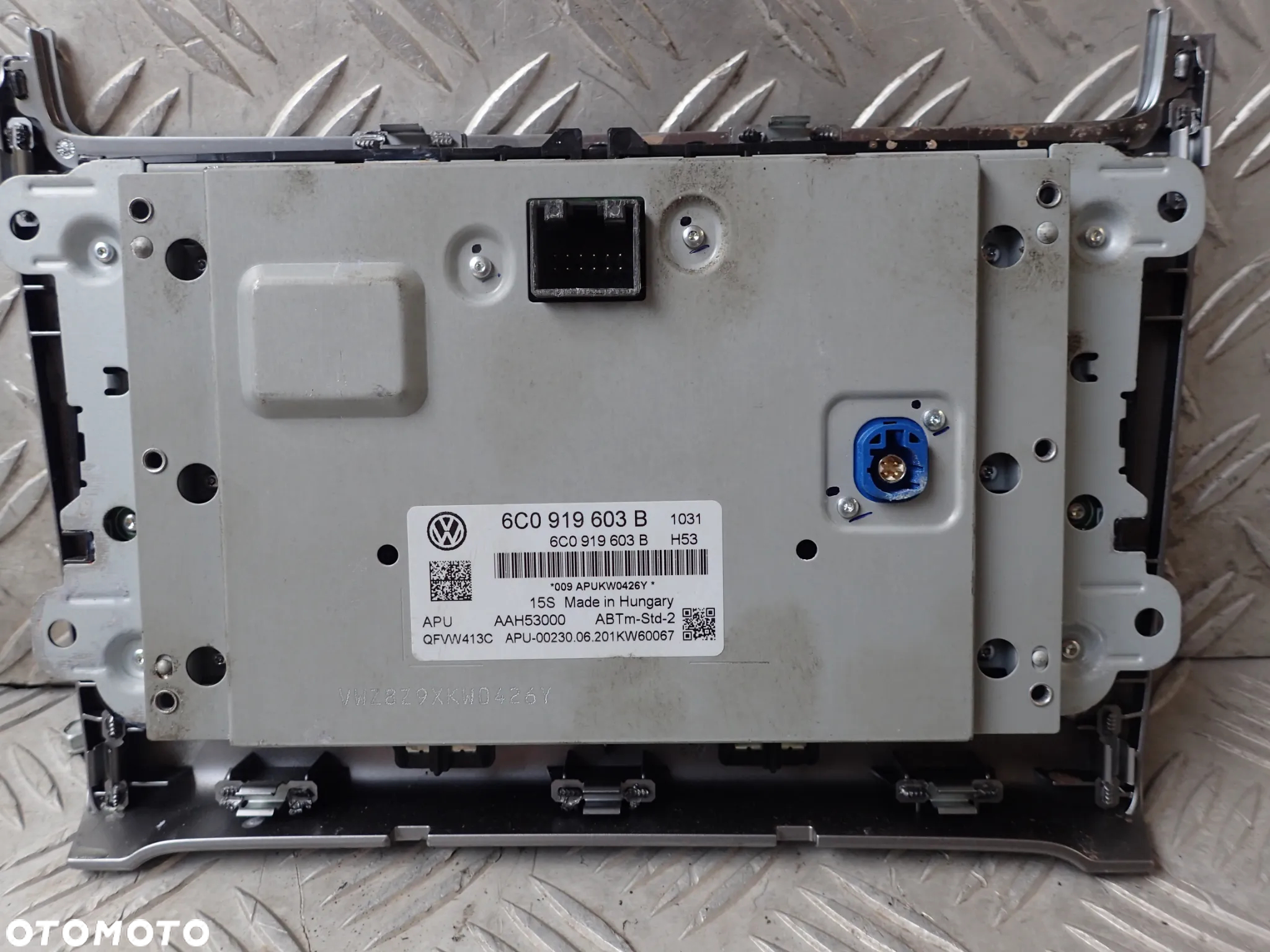 VW POLO 6R RADIO WYŚWIETLACZ CZYTNIK 6C0919603B DOSTĘPNE 2 SZTUKI - 2