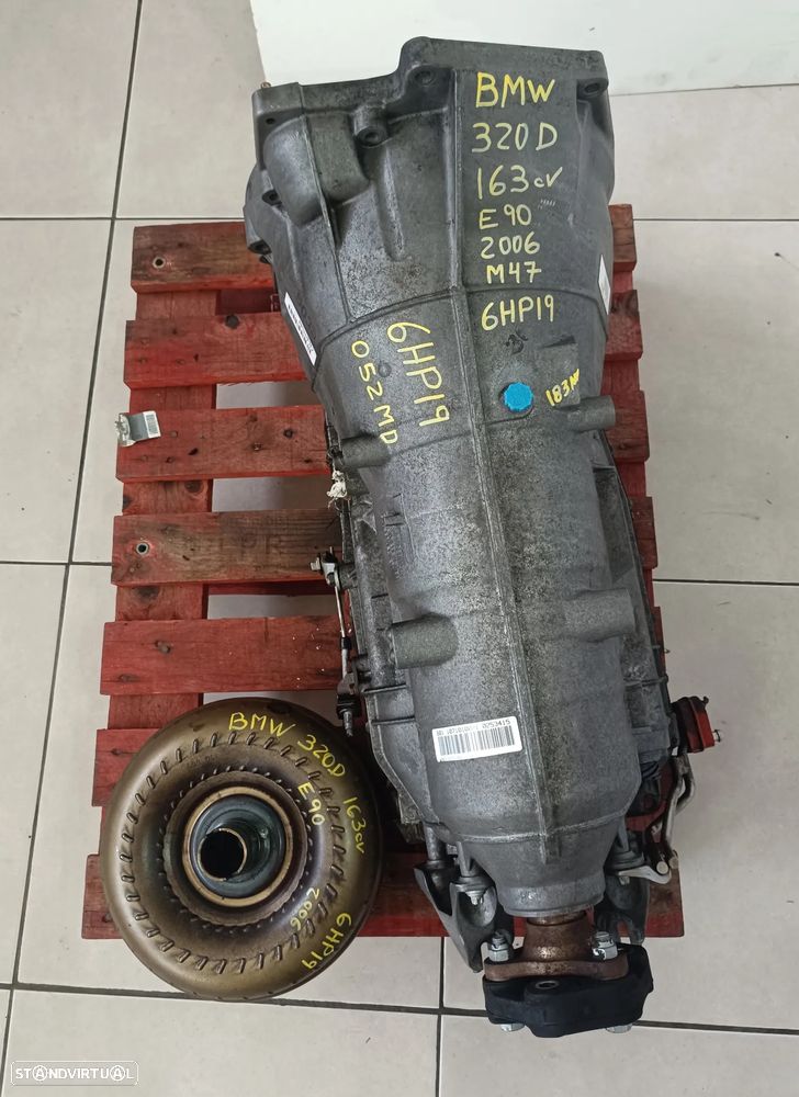 Motor BMW 320D 163cv E90 E91 2.0D M47 204d4 2006 - caixa velocidades automatica 6HP19 052MD - 8