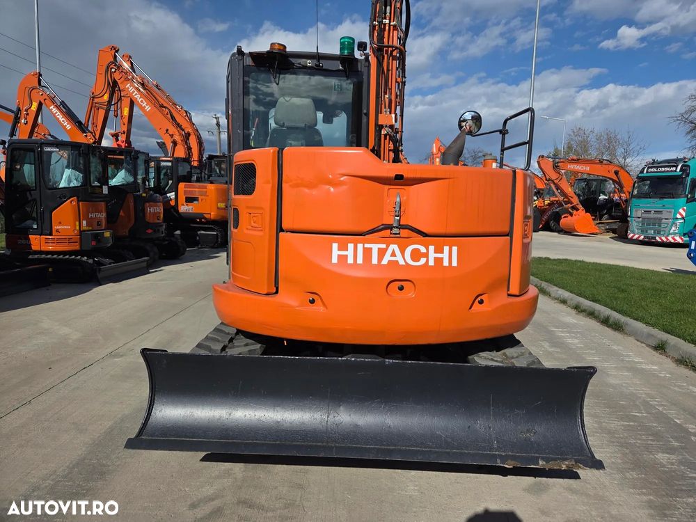 Hitachi ZX85, 2022, 3.177h, LAMA NIVELARE, senile CAUCIUC NOI, CUPLA RAPIDA HIDRAULICA+3 cupe noi, adanc sapare 5m, latimie 2,2m, inst picon pe brate, inst rotire pe brate, Aer condi, Antifurt, Computer in lb romana, leasing 4 ani-PROMOTIE 62.900 EUR+Tva - 9