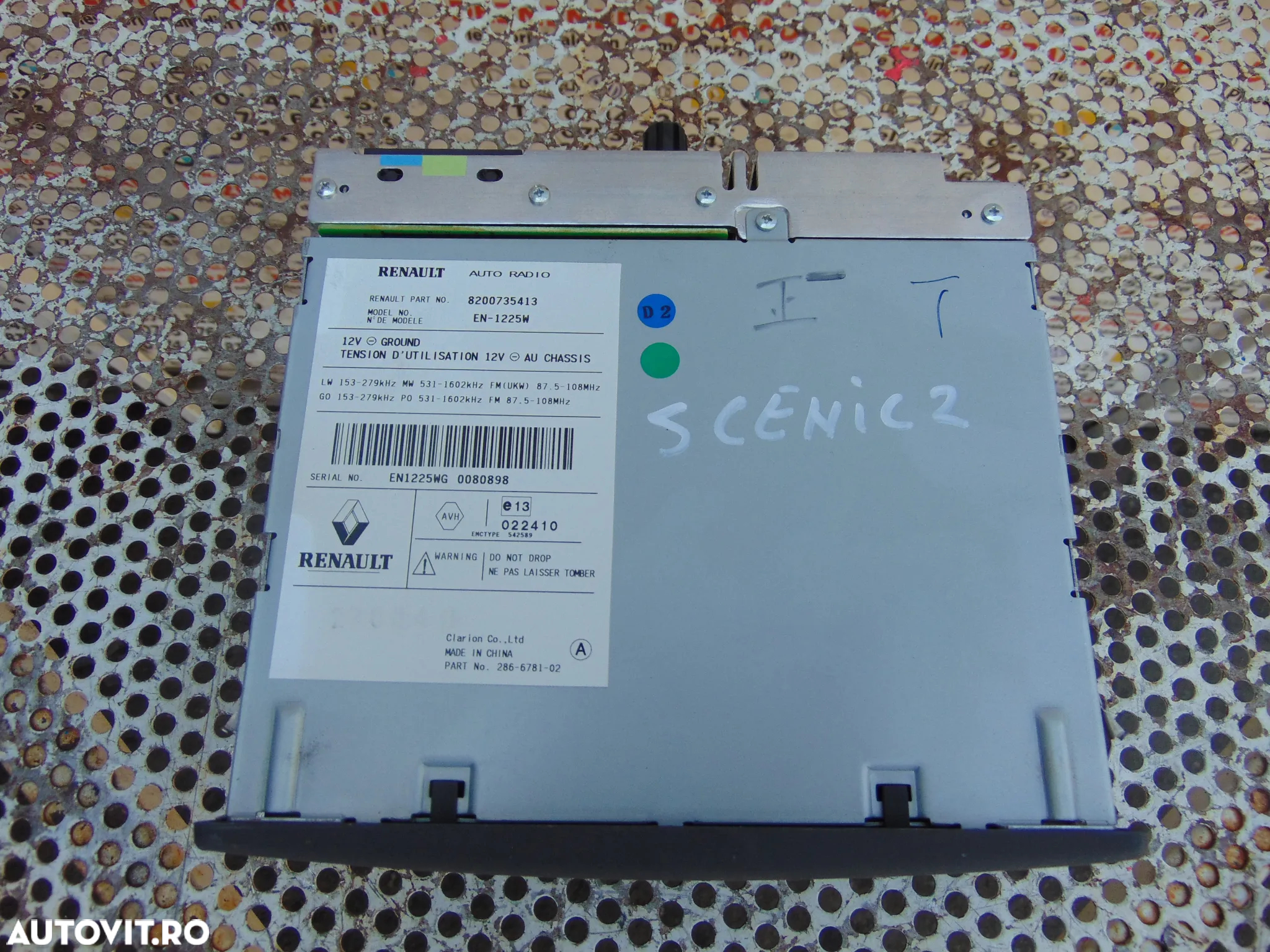 Amplificator Radio cd Renault Scenic 2 espace 4 cod 8200735413 Laguna 2 multimedia cabasse - 2