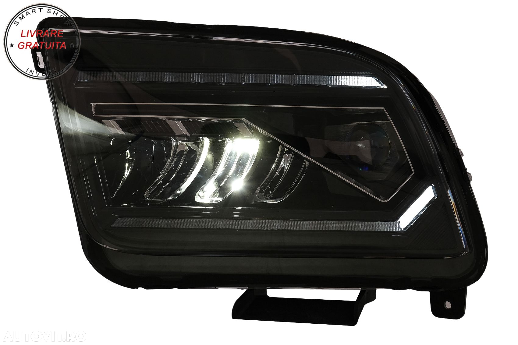 Faruri Full LED Ford Mustang V Pre-Facelift (2005-2009) Negru cu Semnal Dinamic Se- livrare gratuita - 4