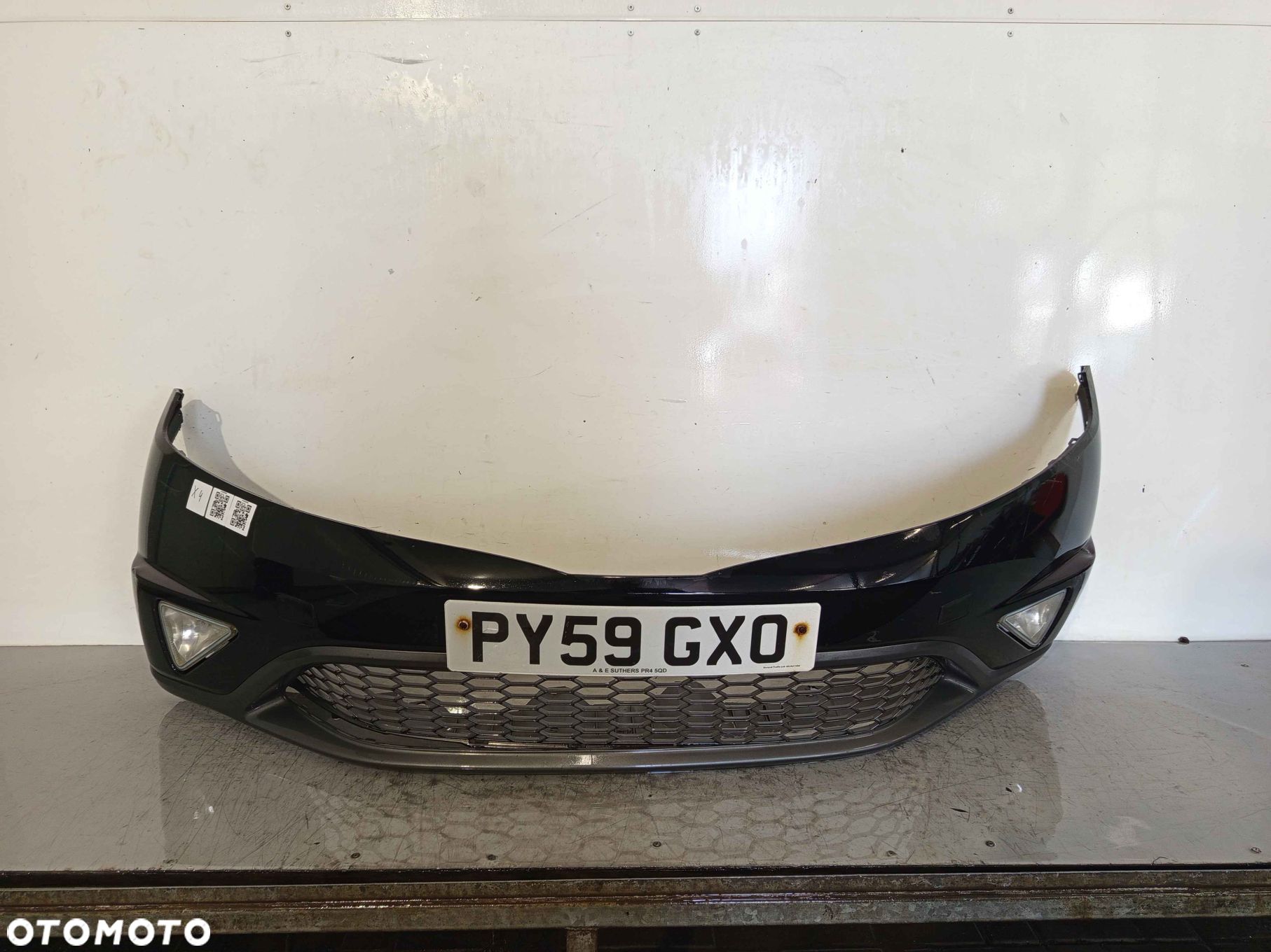 + ZDERZAK PRZÓD PRZEDNI HONDA CIVIC VIII 8 UFO B92P CZARNY HALOGENY - 1