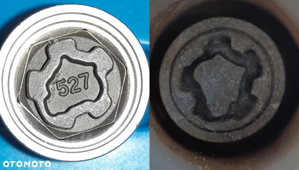 Nasadka zabezpieczająca Nakładka Adapter Złodziejka Do Śrub VW Volkswagen - 7