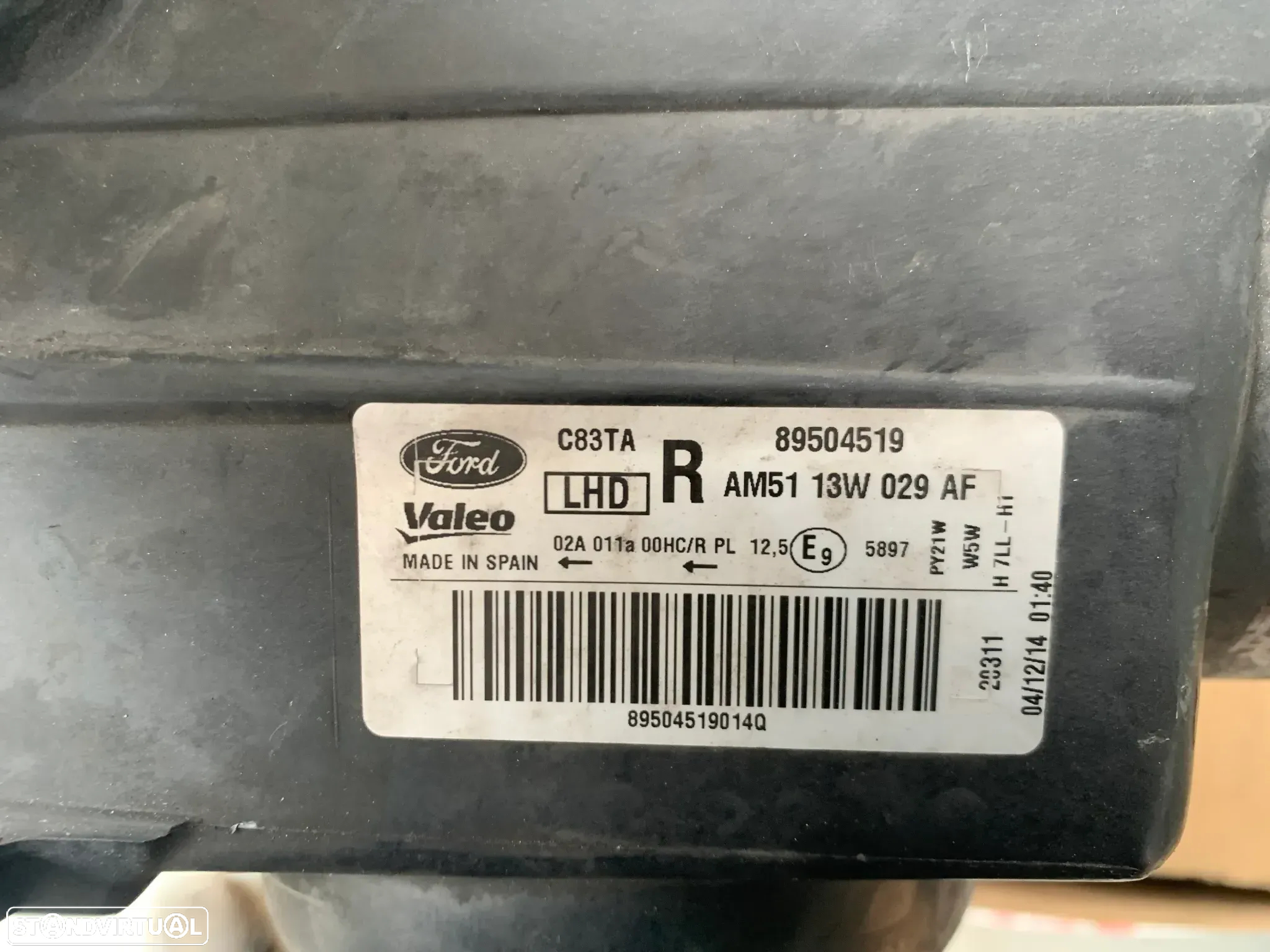 Ótica direita Ford C-max II 2015 - 2