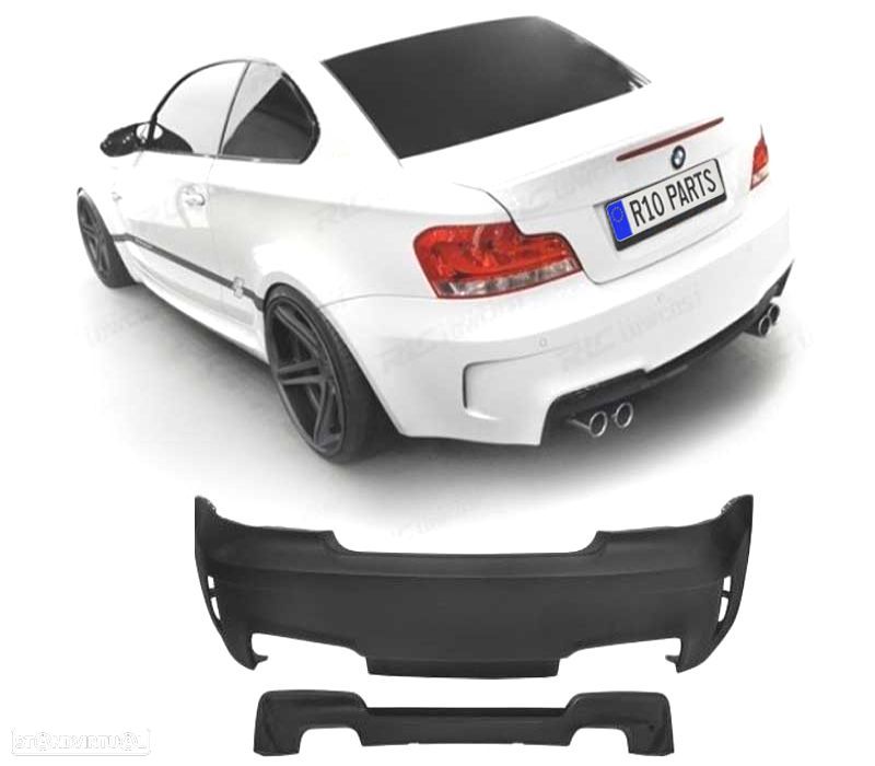 PARA-CHOQUES TRASEIRO BMW E82 E88 07-13 LOOK 1M - 1