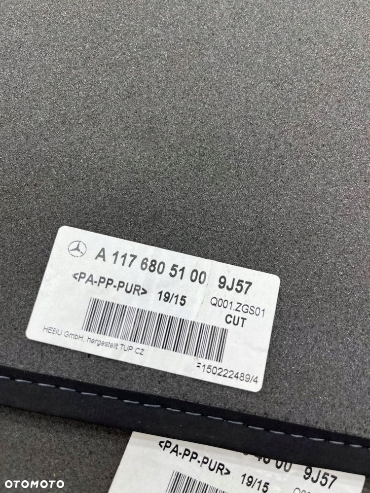 mercedes w246 w176 amg dywaniki welurowe komplet a1176804600 - 15
