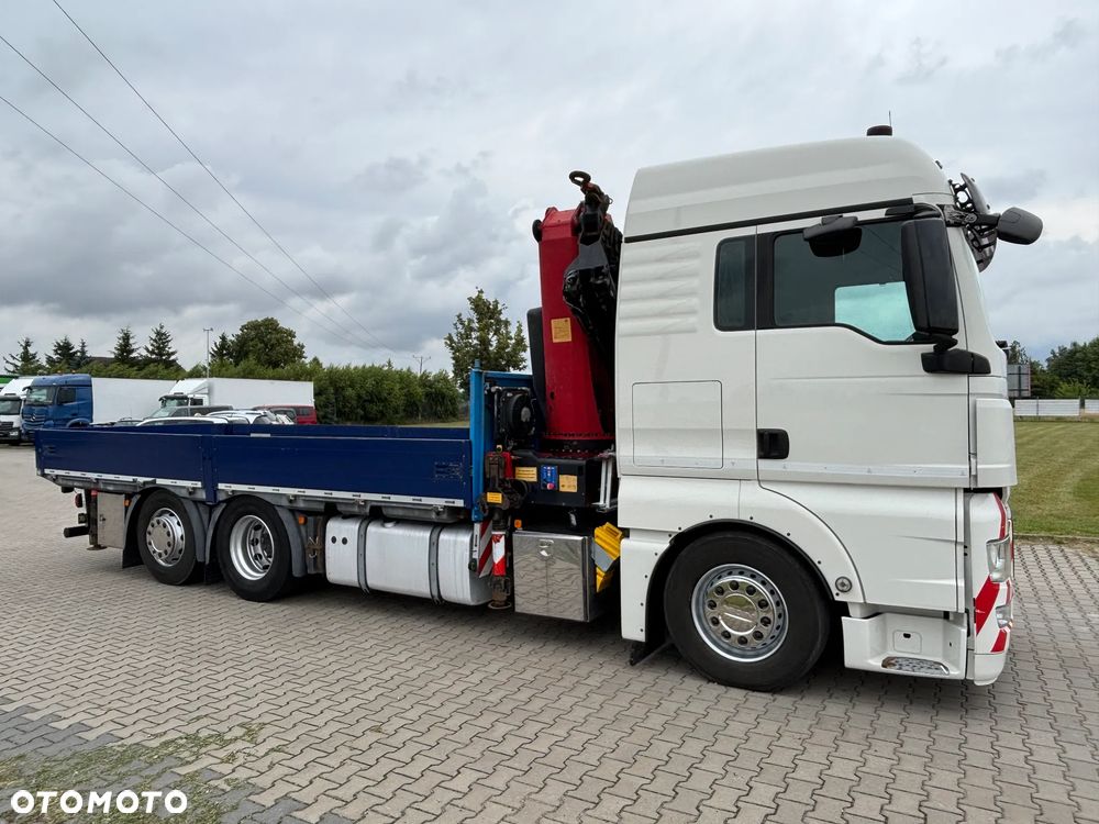 MAN TGX 26.480 6x2/4 z HDS z przodu na wieńcu HMF 3220 K5 , energetyka, konstrukcje dachowe , montażowy dźwig, budowlanka , kontenery (PALFINGER, HIAAB, EFFER, FASSI) cały na poduszkach - 6
