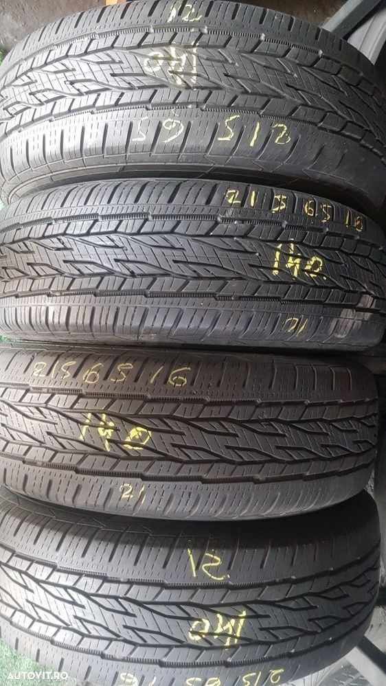 Anvelope 4x215 65 16 continental allsesion dot 21 mm 5.6 - 1