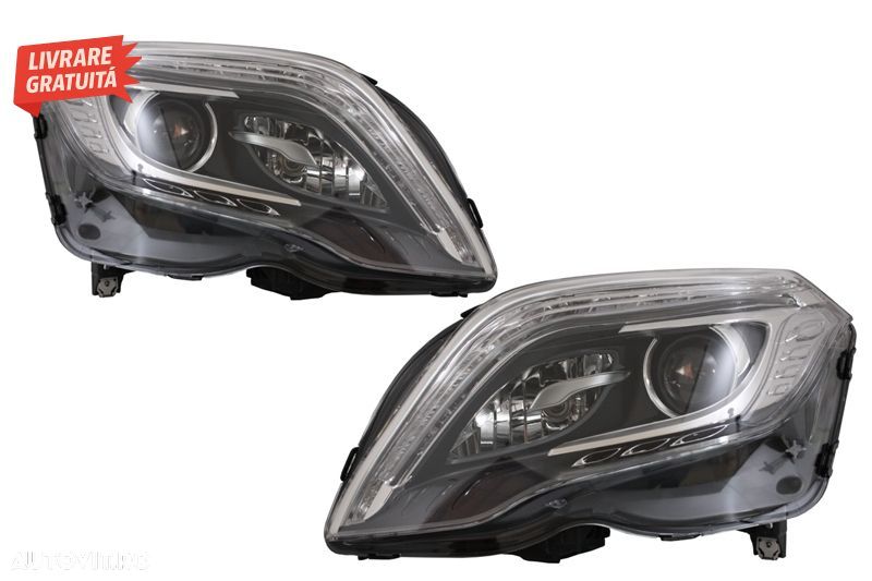 Faruri Facelift LED DRL Mercedes GLK X204 (2013-2015)- livrare gratuita - 1