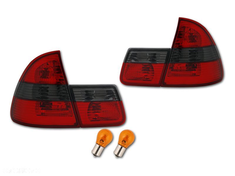 LAMPA TYL KPL BMW 3 E46 KOMBI RED SMOKE TUNING - 1