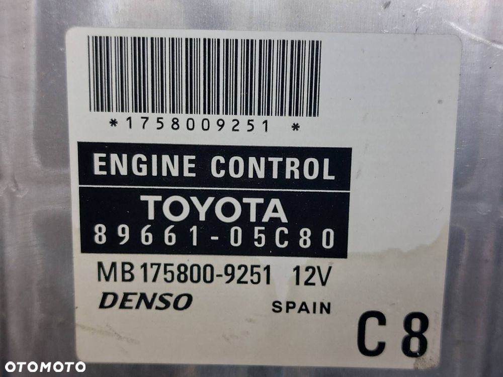 ZESTAW STARTOWY TOYOTA AVENSIS T25 2.2 D4D 89661-05C80 83800-05C00-C - 2