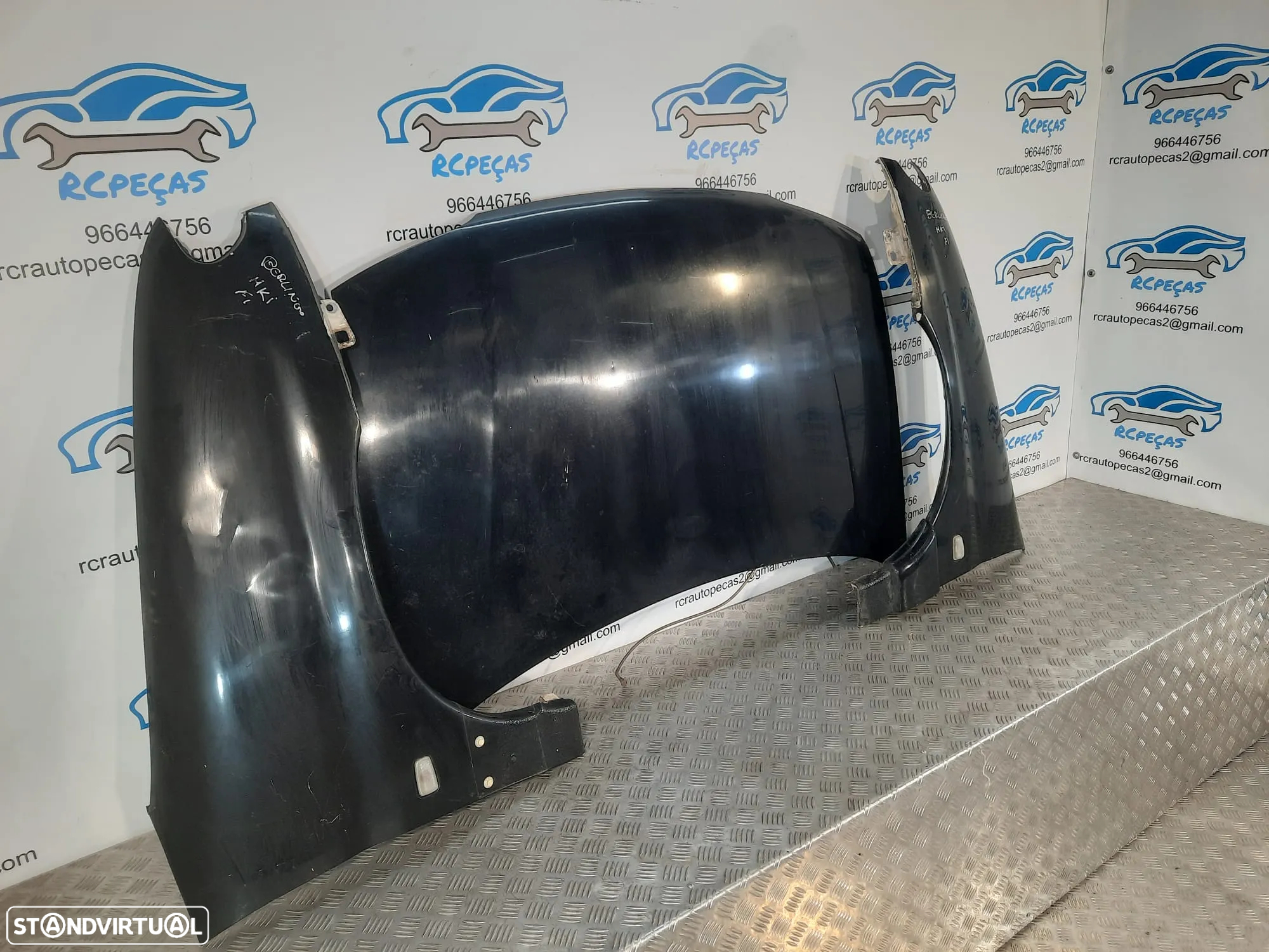 FRENTE COMPLETA CITROEN BERLINGO I 1 MK1 CAPOT PARACHOQUES GUARDA-LAMAS OTICAS RADIADOR VENTILADOR FRENTE FIBRA REFORÇO - 12