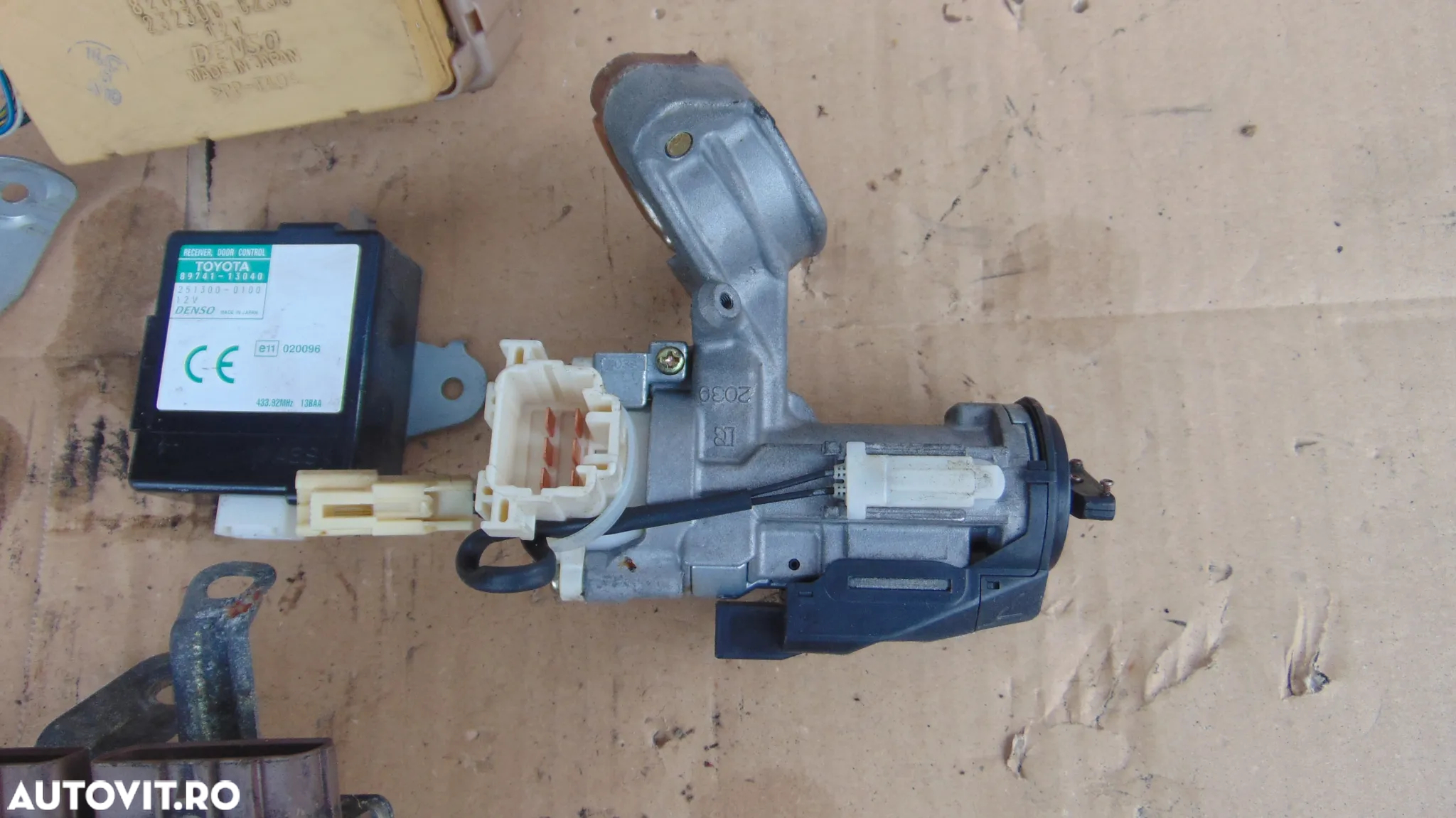 Kit pornire toyota corolla verso 2.0 ecu calculator motor releu imobilizator modul contact cu cheie - 7