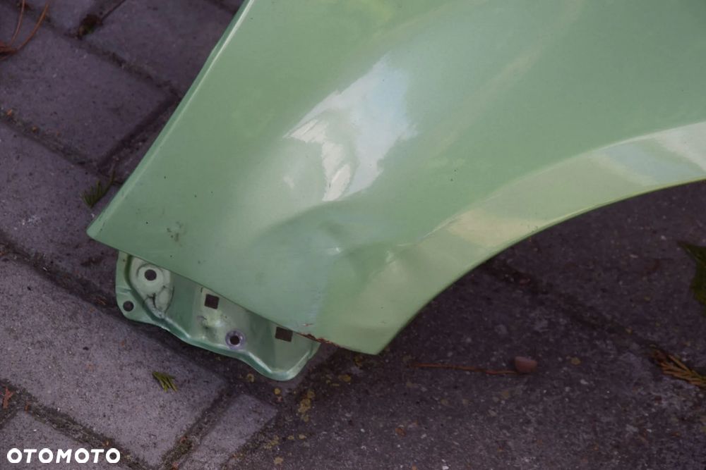 Opel Agila B II 08- Błotnik lewy ZJD ZJDB zielony / przytarty - 2