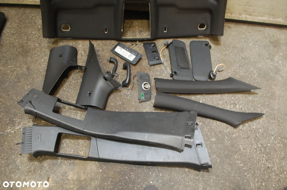 PODSUFITKA KOMPLETNA SŁUPKI SŁONECZNIKI CZARNA OPEL INSIGNIA A OPC SEDAN 13293350 - 4