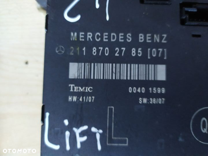 MERCEDES E 211 moduł zamka  drzwi sterownik RÓŻNE  NUMERY - 11