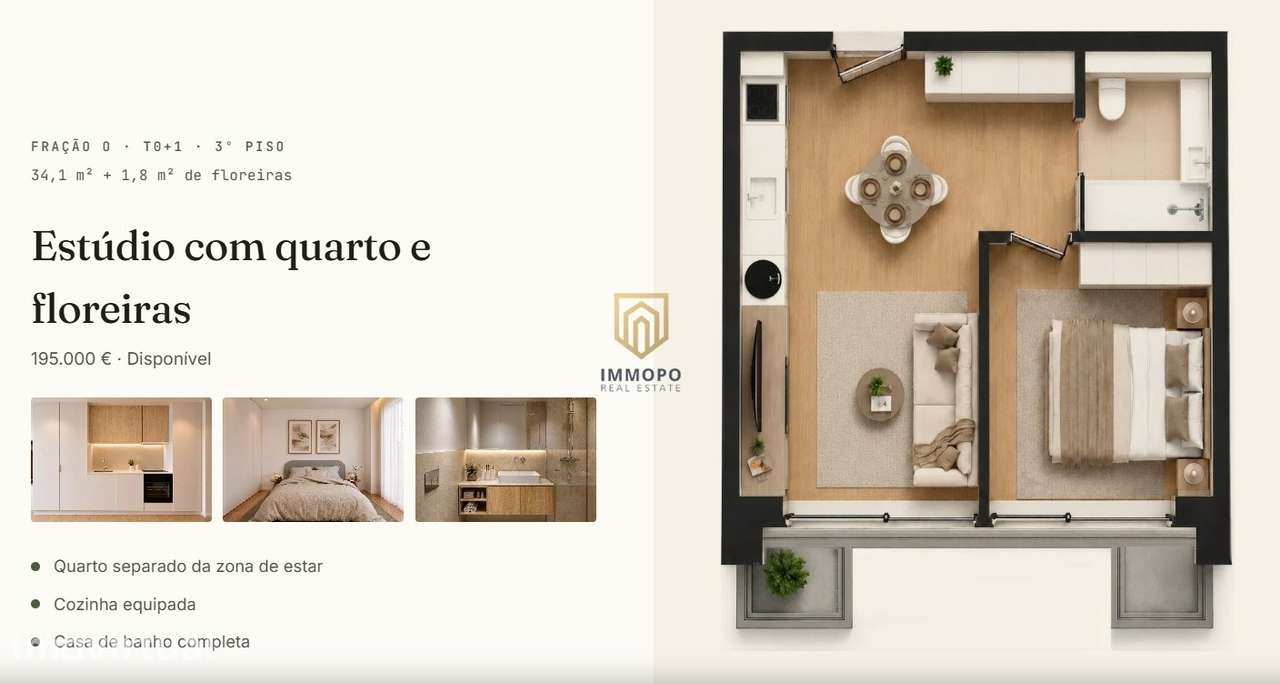 Apartamento T0+1 Venda em Perafita, Lavra e Santa Cruz do Bispo,Matosi - Grande imagem: 2/2