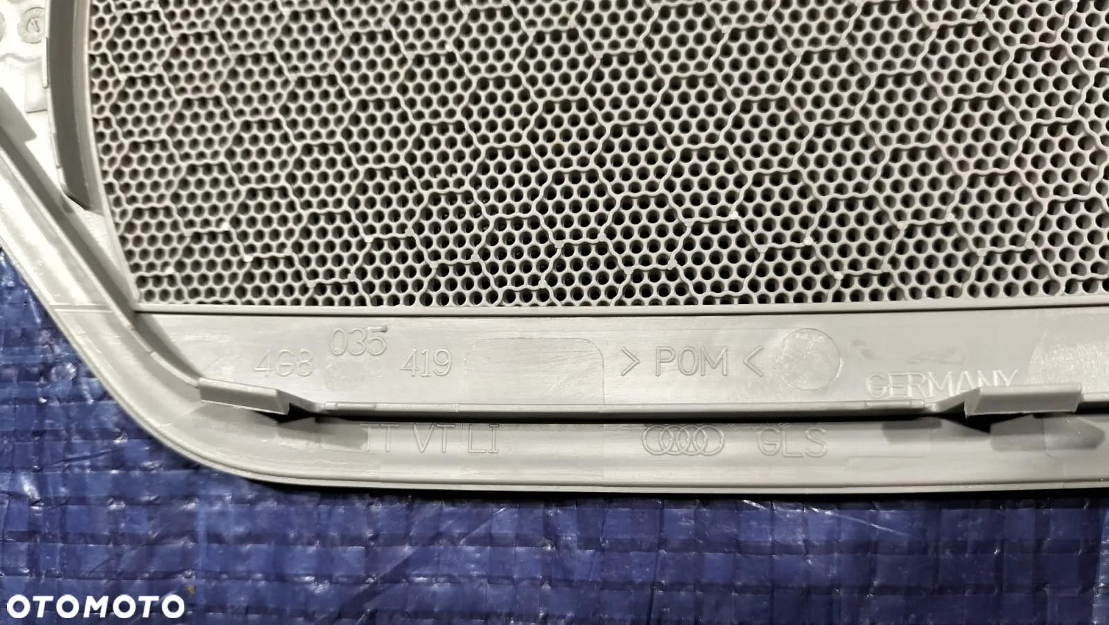 OSŁONA OSŁONY GŁOŚNIKA GŁOŚNIKÓW DRZWI MASKOWNICA PRZÓD TYŁ LEWY PRAWY SZARA KOMPLET 4G8035419 4G8035420 4G8035436 4G8035435 AUDI A7 - 3