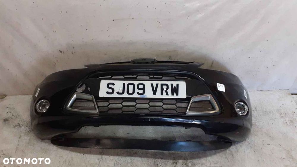 ^ ZDERZAK PRZÓD PRZEDNI DO FORD FIESTA MK7 VII ST RS TITANUM CZARNY D9 HALOGENY - 1