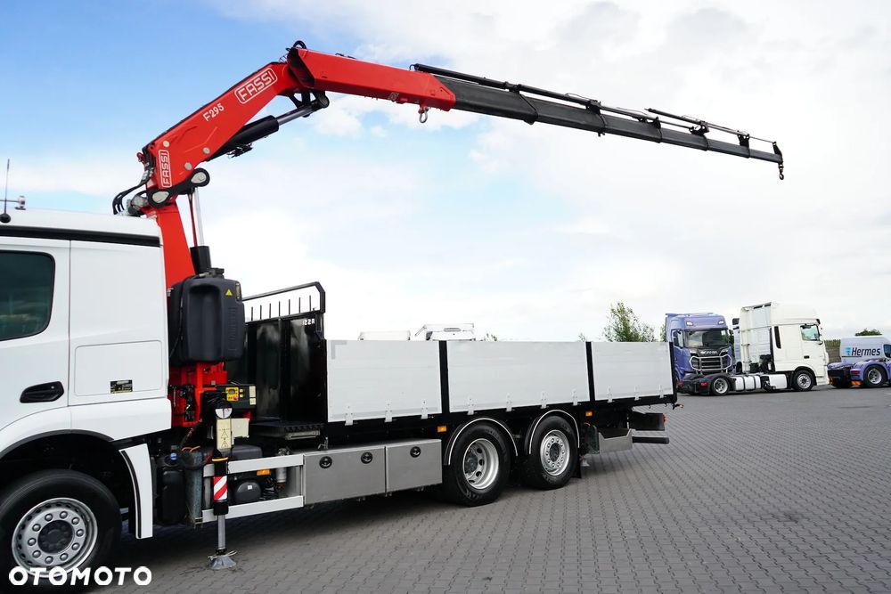 Mercedes-Benz ACTROS / 2543 / 6 X 2 / SKRZYNIOWY + HDS / FASSI F 295 / WYS. 16,5 M / PILOT / OŚ SKRETNA - 24