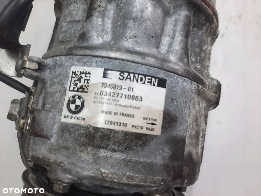 SPRĘŻARKA KLIMATYZACJI KOMPRESOR BMW 5 G30 G31 6 G32 7 G11 7945819 - 2