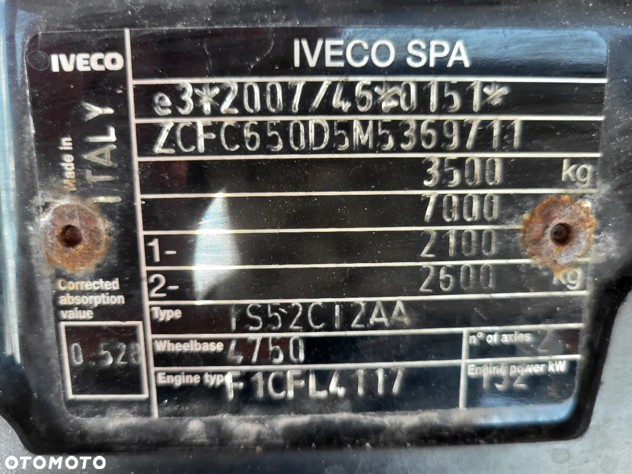 Iveco 50C18HZ SKRZYNIA 6.1 m - 12