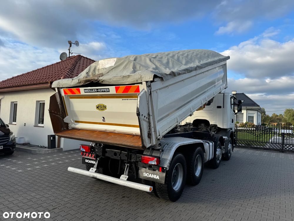 Scania R450 bez EGR, 8x4 wywrotka 3-str.MEILLER, 34000 kg DMC, BORDMATIC, ZWOLNICE, 2017r IDEALNY STAN - 7