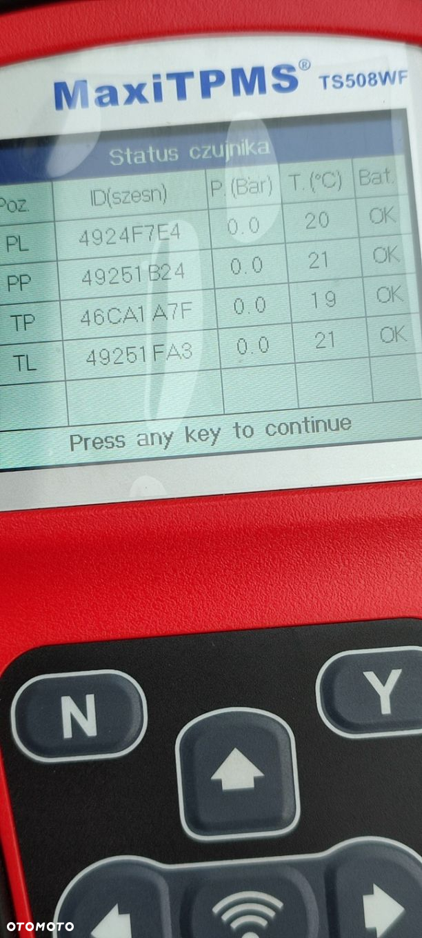 Czujniki Ciśnienia Kół Tpms Oryg. Ford Focus Fiesta Mondeo EV6T-1A180-CD - 7