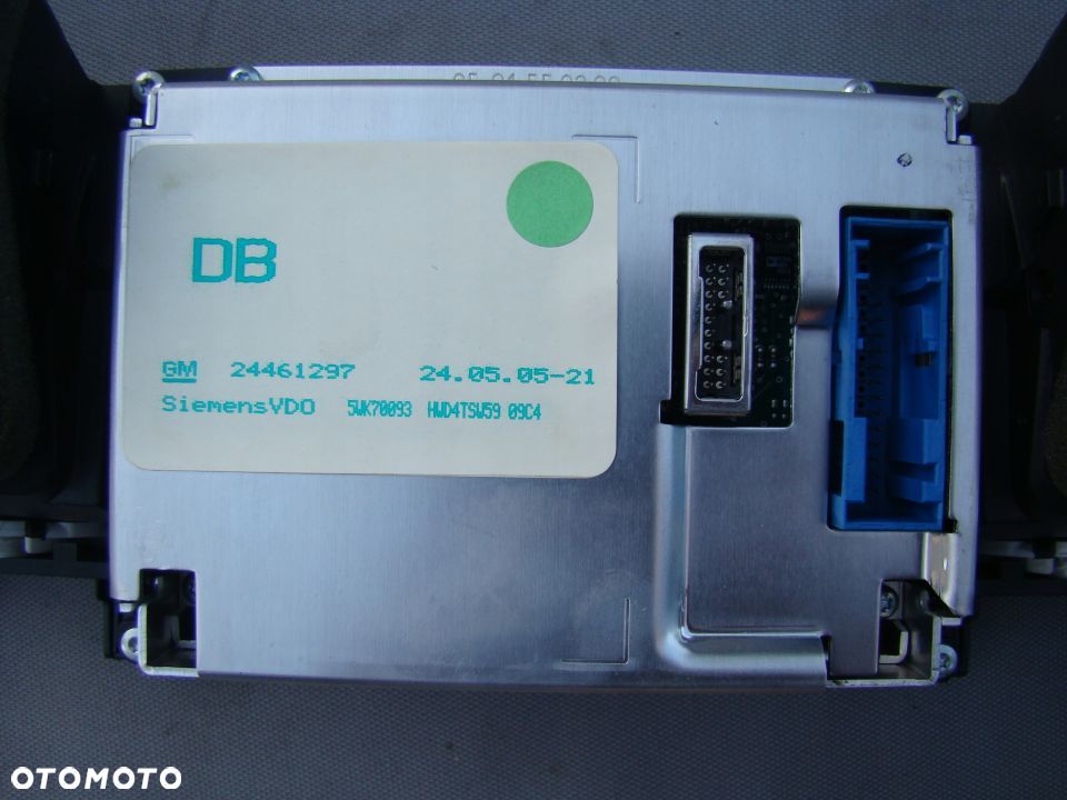 OPEL VECTRA C SIGNUM RADIO NAWIGACJA WYŚWIETLACZ MONITOR KOLOROWY CID CD70 DVD90 NAVI - PIN CARPASS - 9