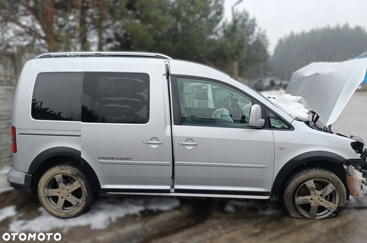 VOLKSWAGEN CADDY III LIFT 10-15 r ĆWIARTKA błotnik PRAWY tył SREBRNA !wersja krótka! * - 2