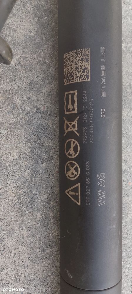 SEAT ATECA CUPRA FORMENTOR SIŁOWNIK KLAPY BAGAŻNIKA 5FF827851C - 5