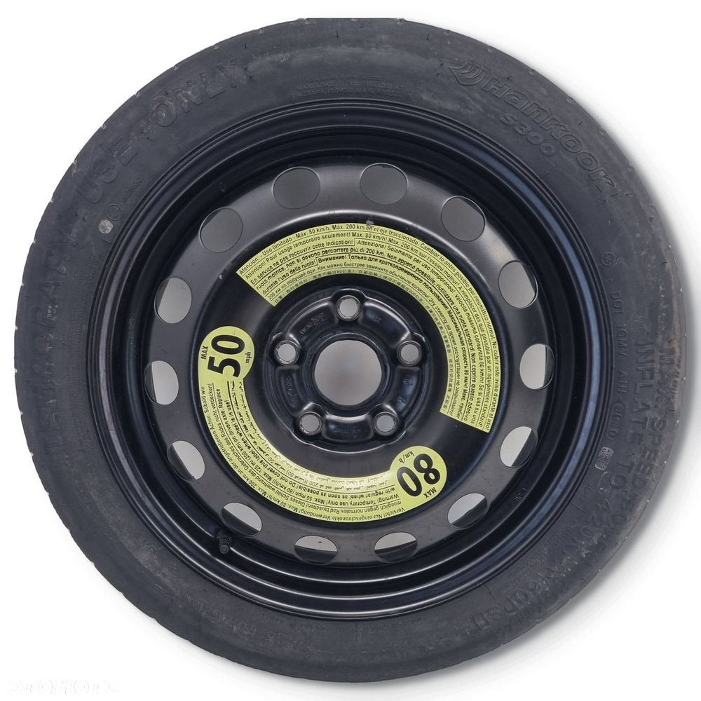 KOŁO DOJAZDOWE Audi Seat Vw Golf VI 125/70 R16 1K0601027AL 5x112 dojazdówka - 1