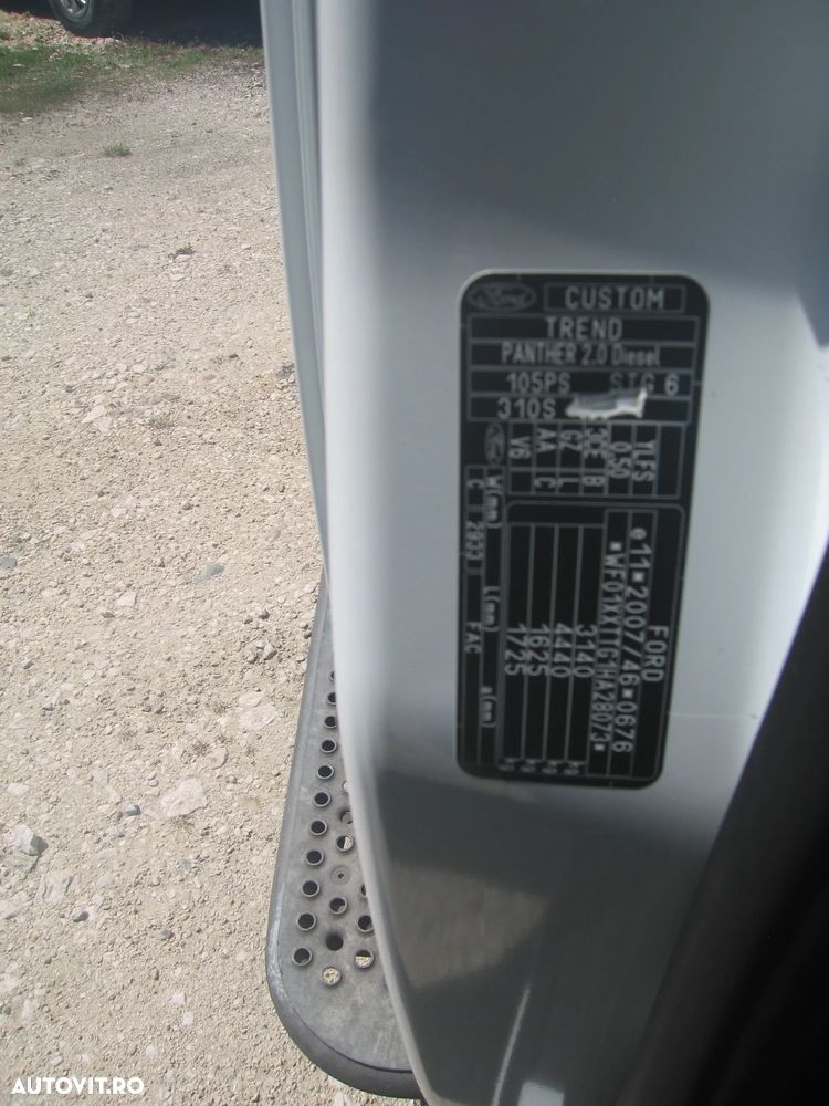 Ford RANSIT  CUSTOM , 9 Locuri  XL , L1 - H 1. AC FATA SPATE - 7