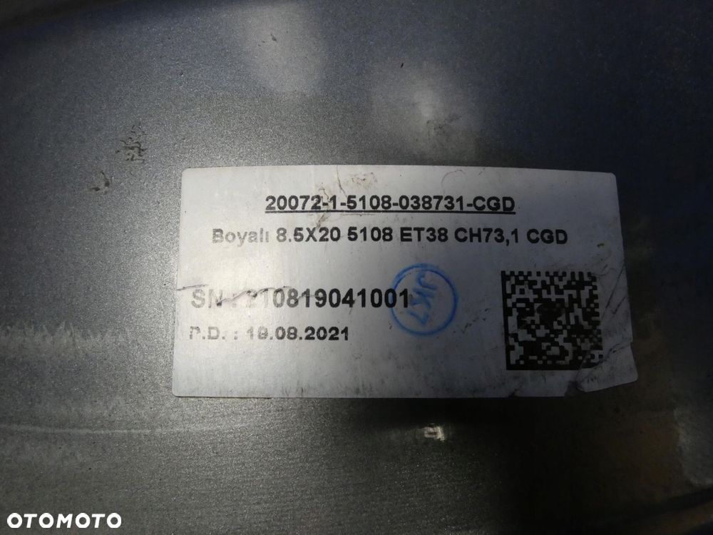 JAGUAR XJ X351 FELGA ALUMINIOWA R20 20'' 8.5Jx20CH ET38 - 6