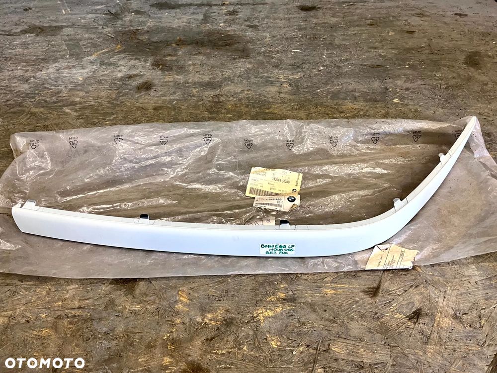 BMW SERIA 7 E65 LISTWA ZDERZAKA LEWY PRZÓD LEWA PRZEDNIA NOWA 7043463 51117043463 - 1