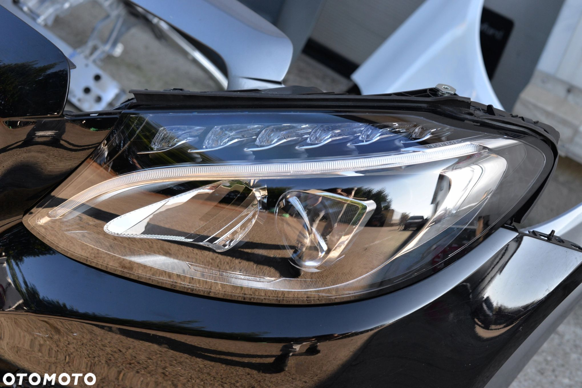 MASKA ZDERZAK BŁOTNIK PAS LAMPA XENON LED GRILL BELKA MERCEDES C W205 - 6