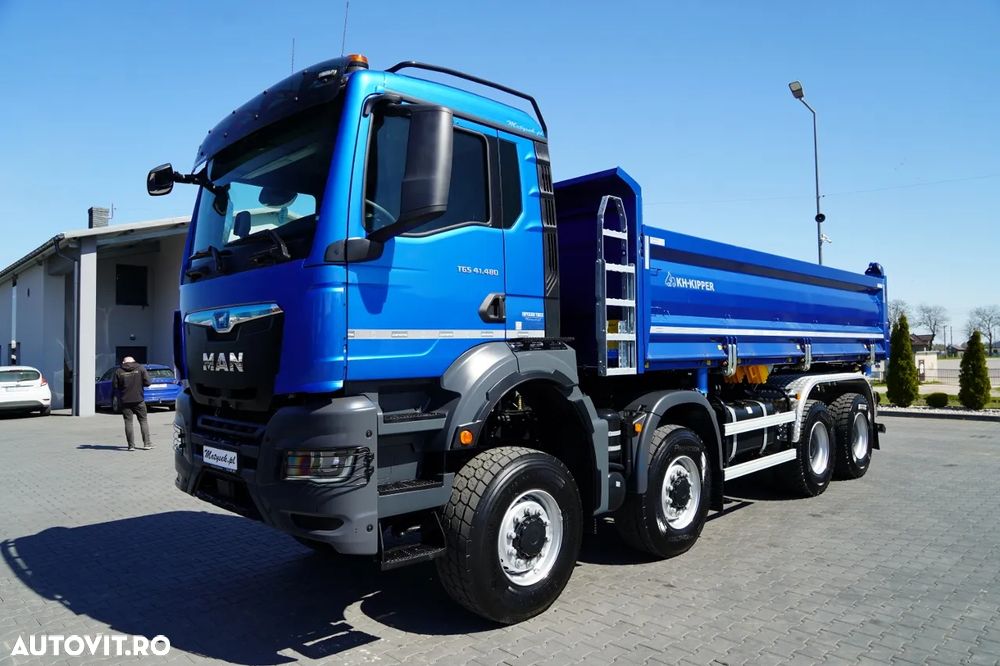 MAN TGS 41.480 / 8x6 / BASCULANĂ SPATE / MANUAL / NOU NOU / KH-KIPPER / - 16